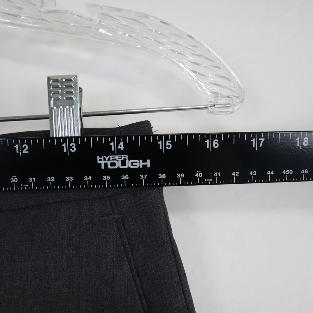 JF J Ferrar Pants Mens 30x30 Dress Slacks Suit Formal Flat Front Dark Gray‎
